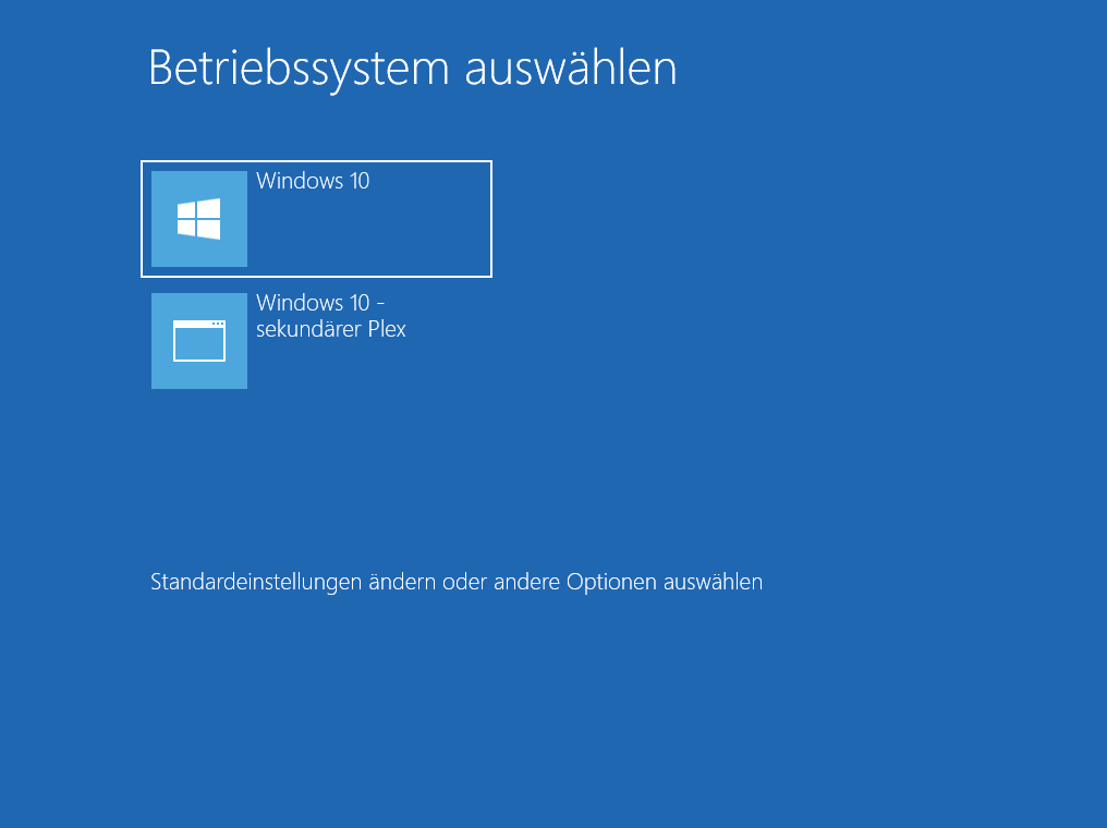 Booten Windows 10 vom Software RAID