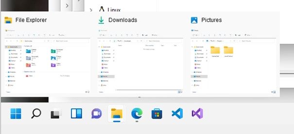 Windows 11 gruppiert immer mehrere Fenster in der Taskleiste