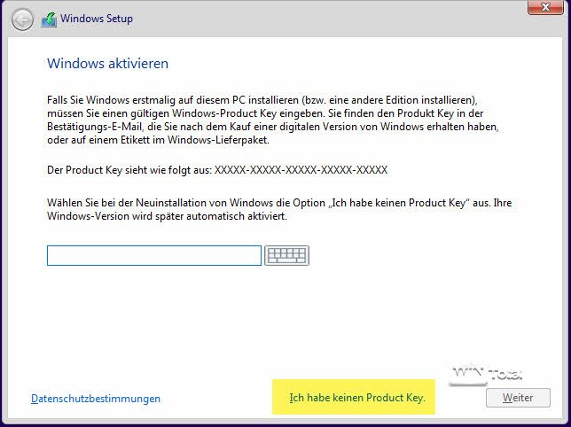Product Key Windows 10