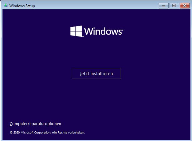computerreparaturoptionen in Windows 10