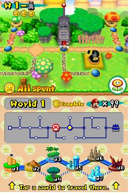 Screenshot von Super Mario World DS in Desmume 