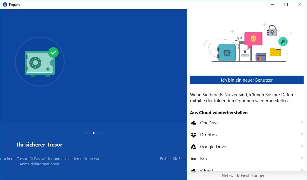 Enpass Windows 10 deutsch Neuer Benutzer